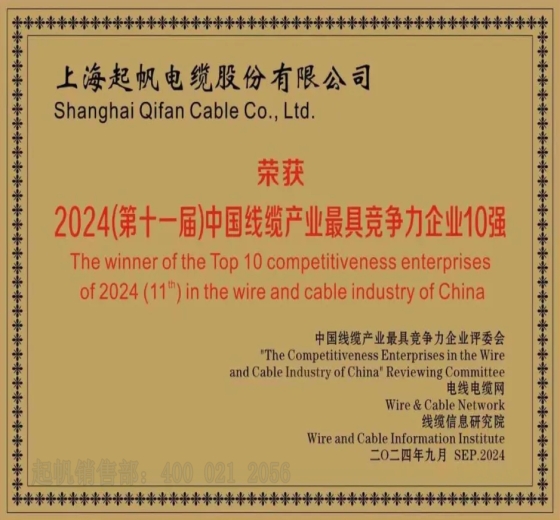 2024年线缆行业最具竞争力企业—-开云电缆